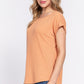 Short Dolman Slv Rib Knit Top
