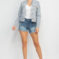 Plaid Button-down Tweed Jacket