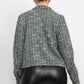 Plaid Button-down Tweed Jacket