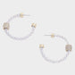 Color Texture Hoop Earring