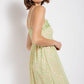 Floral print v-neck dress with skirt lining
