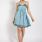 Floral print v-neck dress with skirt lining