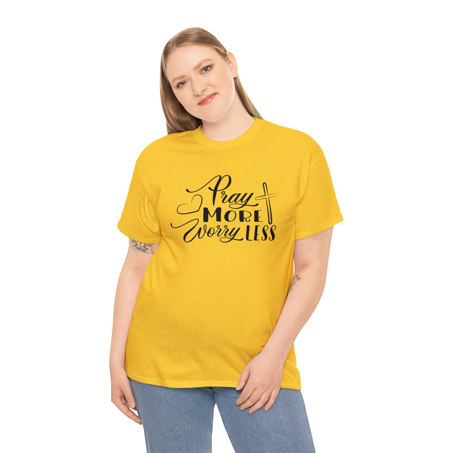 Pray More Worry Less Unisex Tee