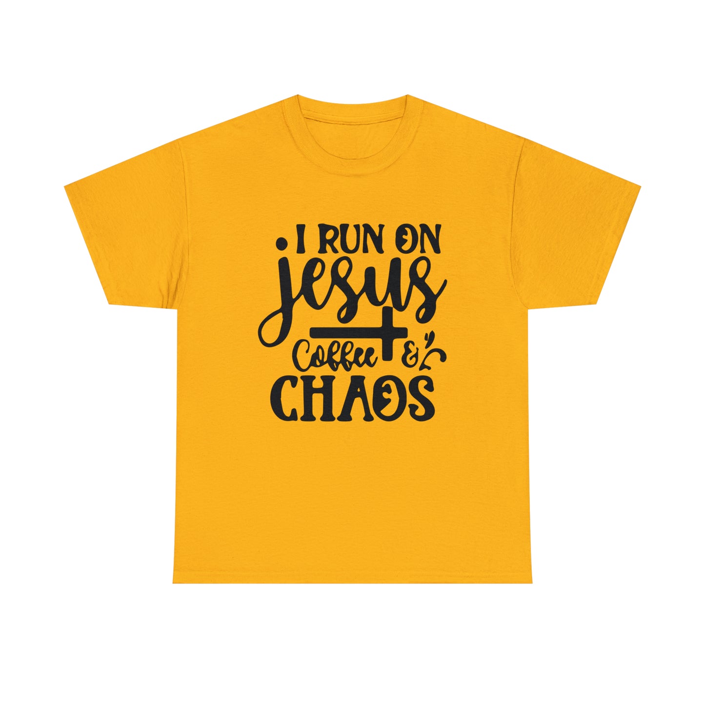 I Run On Jesus Coffee Chaos  Unisex Tee