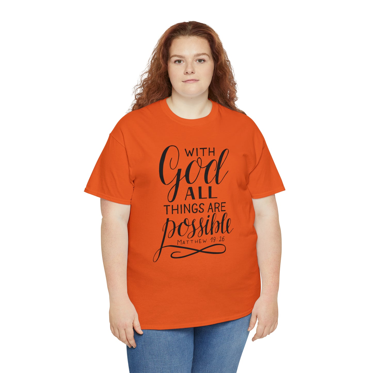 With God All Things Are Possible  Unisex Tee