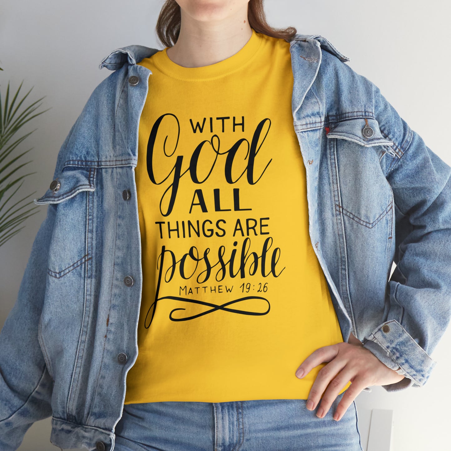 With God All Things Are Possible  Unisex Tee