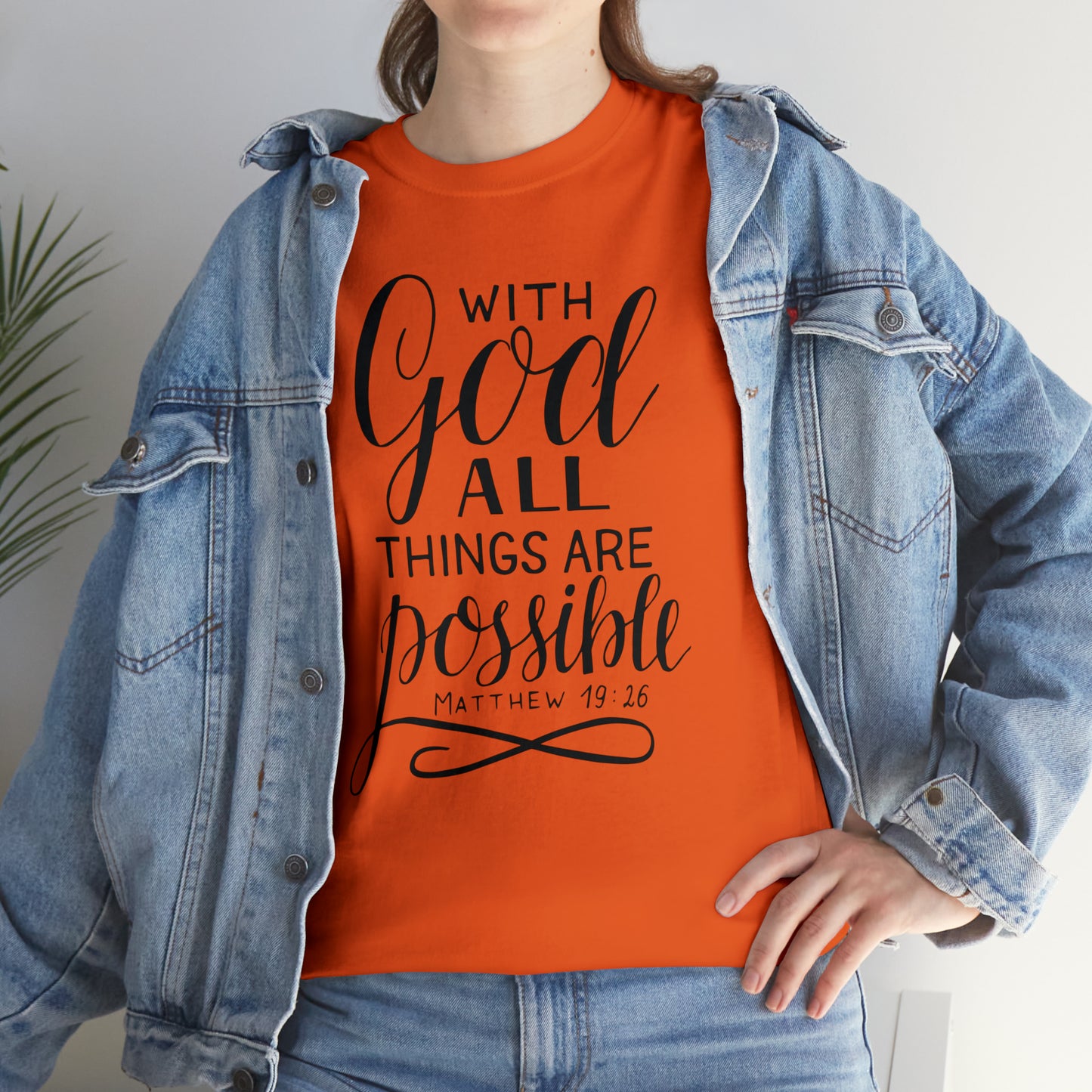 With God All Things Are Possible  Unisex Tee