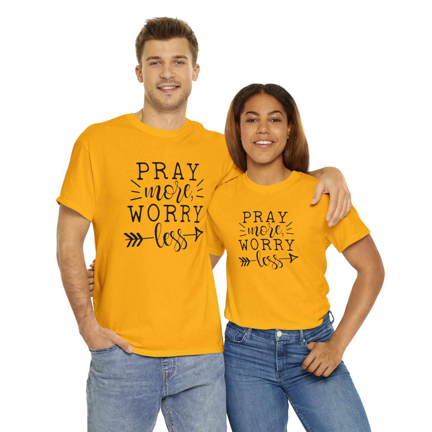Pray More Worry Less Unisex Tee