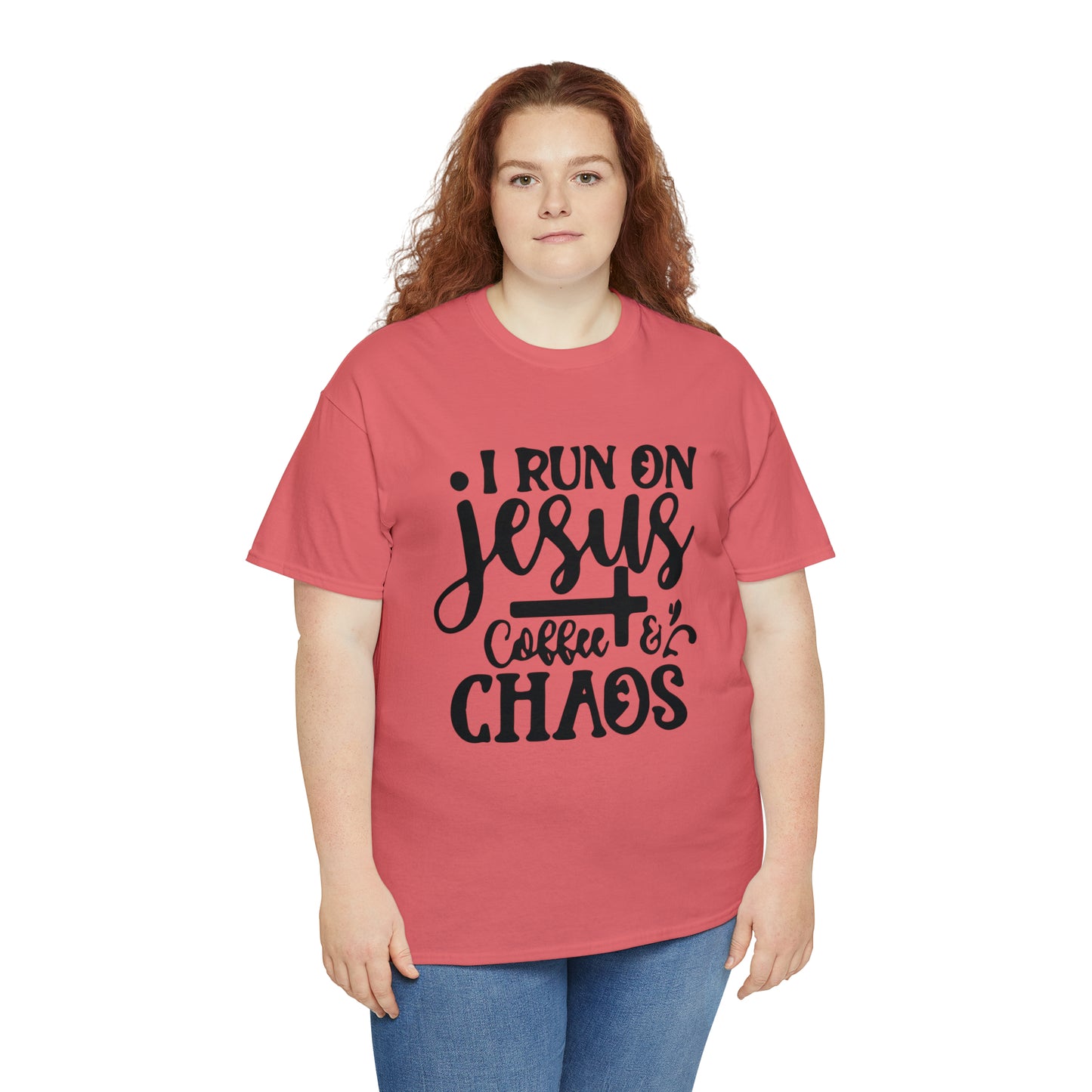 I Run On Jesus Coffee Chaos  Unisex Tee