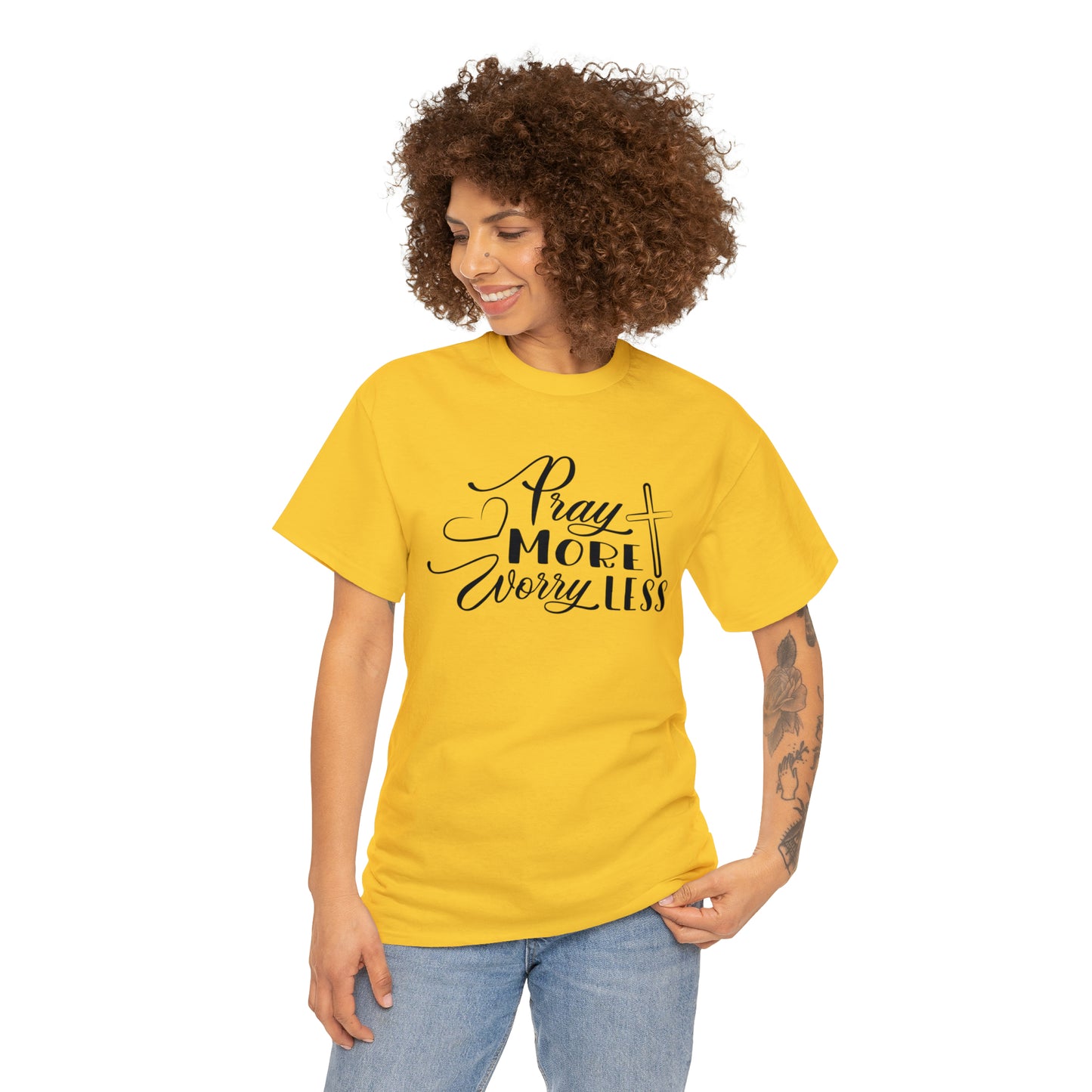 Pray More Worry Less Unisex Tee