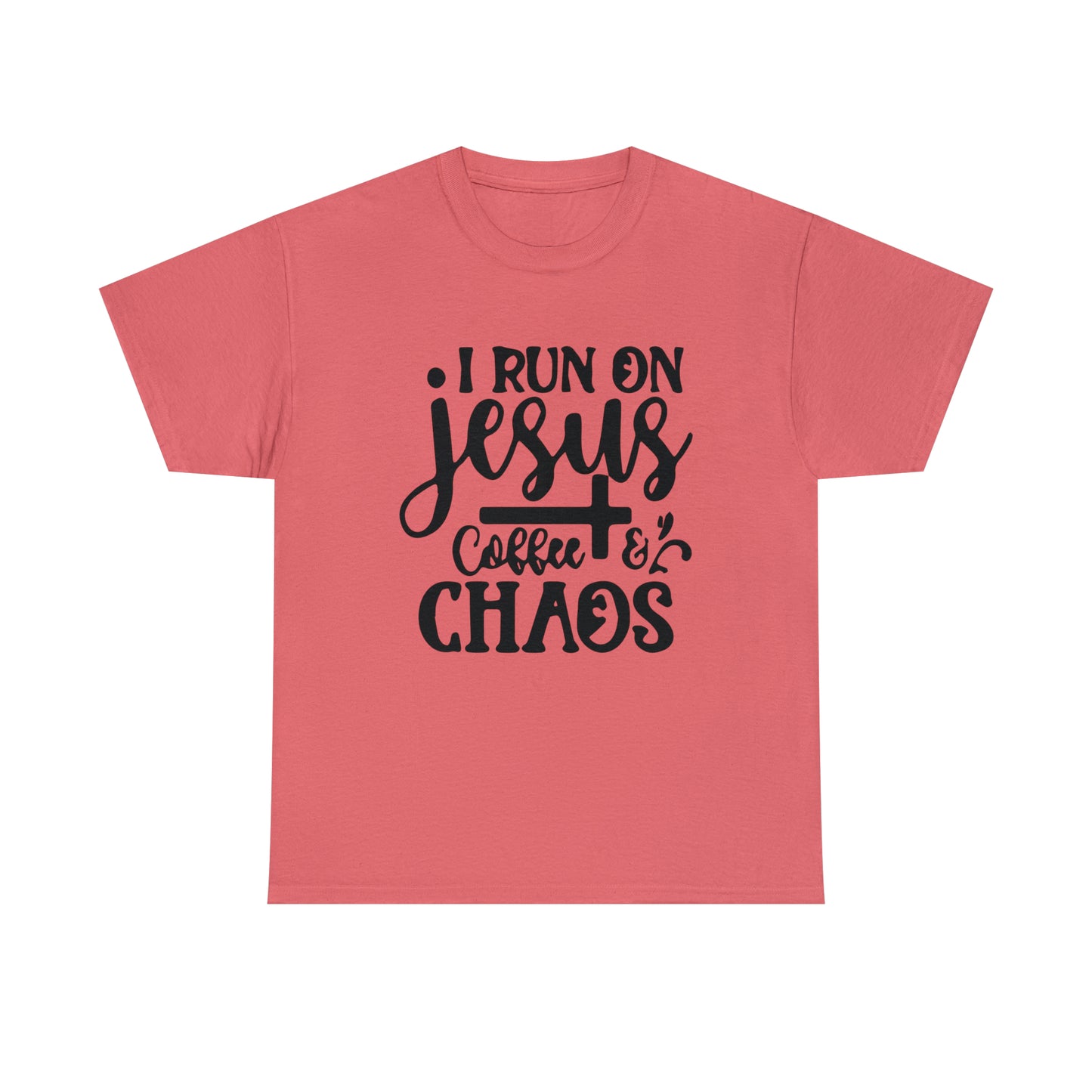I Run On Jesus Coffee Chaos  Unisex Tee