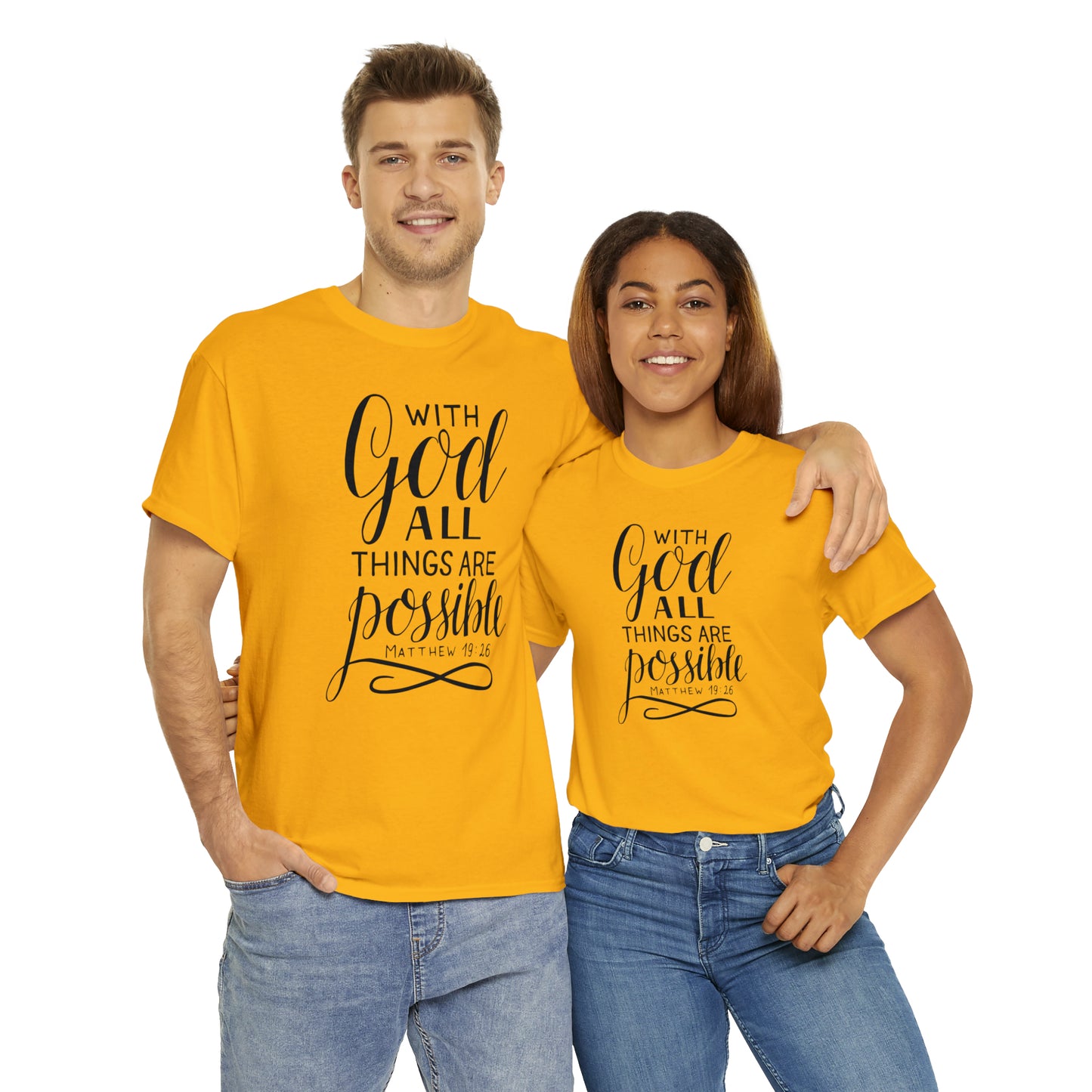 With God All Things Are Possible  Unisex Tee