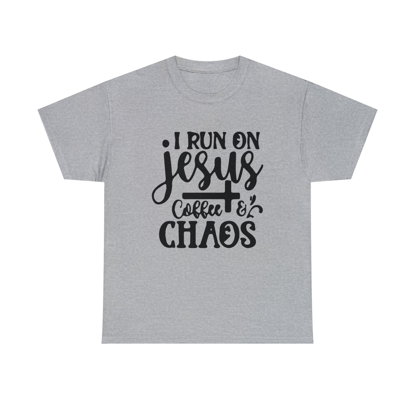 I Run On Jesus Coffee Chaos  Unisex Tee