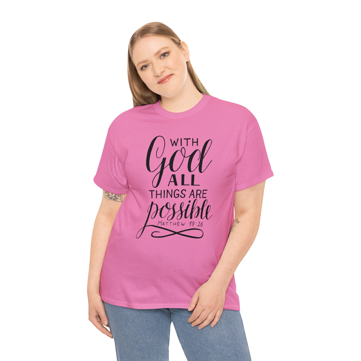 With God All Things Are Possible  Unisex Tee