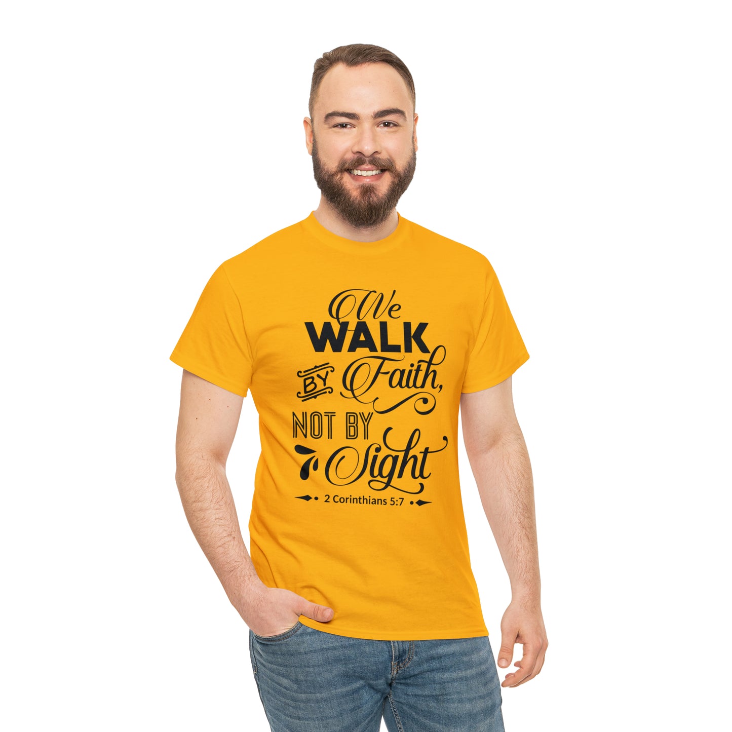 We Walk By Faith Not By Sight  Unisex Tee