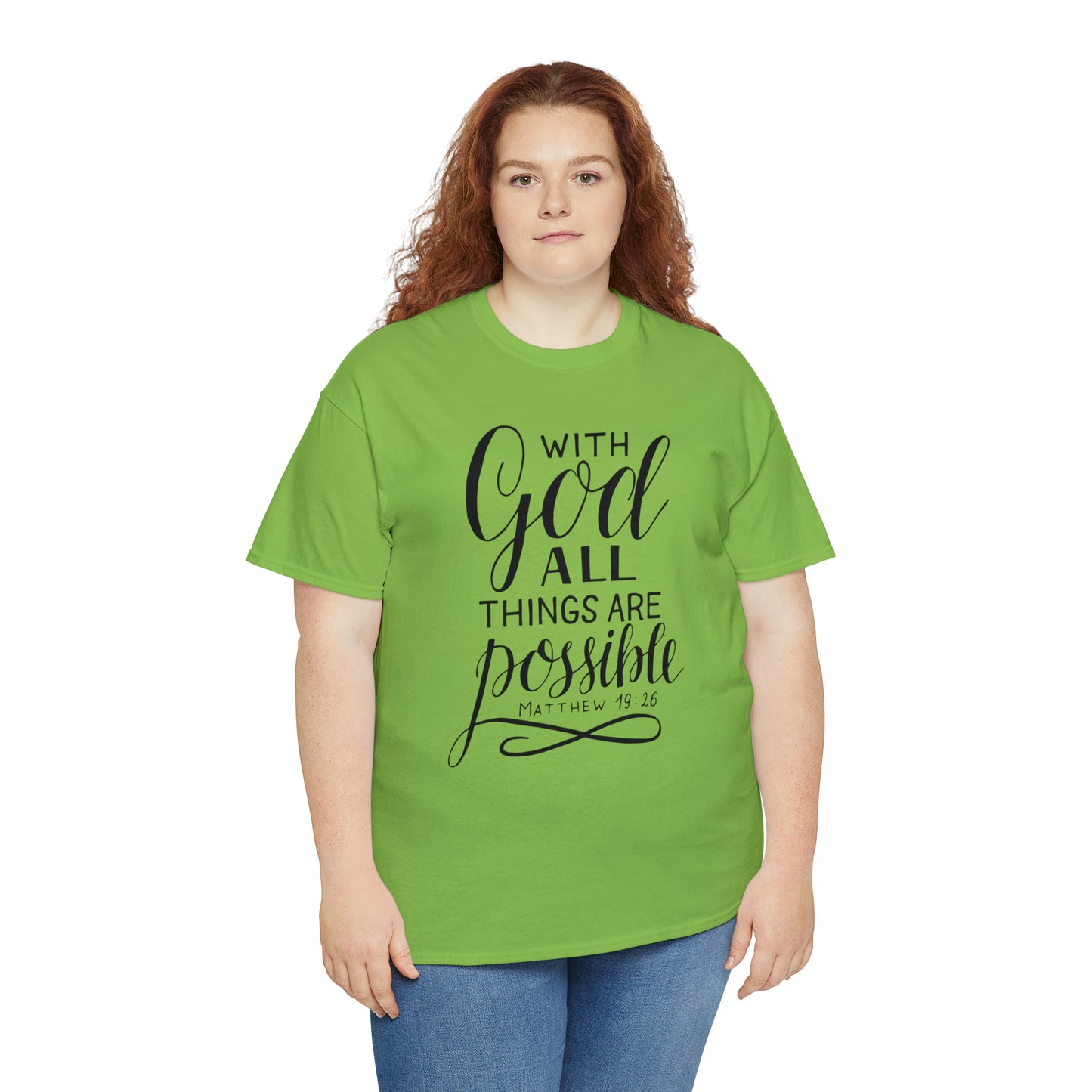 With God All Things Are Possible  Unisex Tee