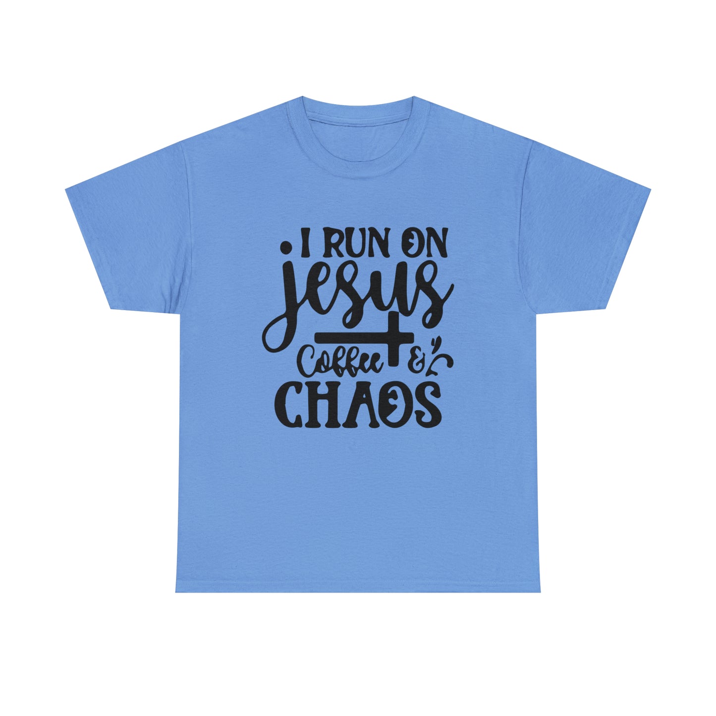 I Run On Jesus Coffee Chaos  Unisex Tee