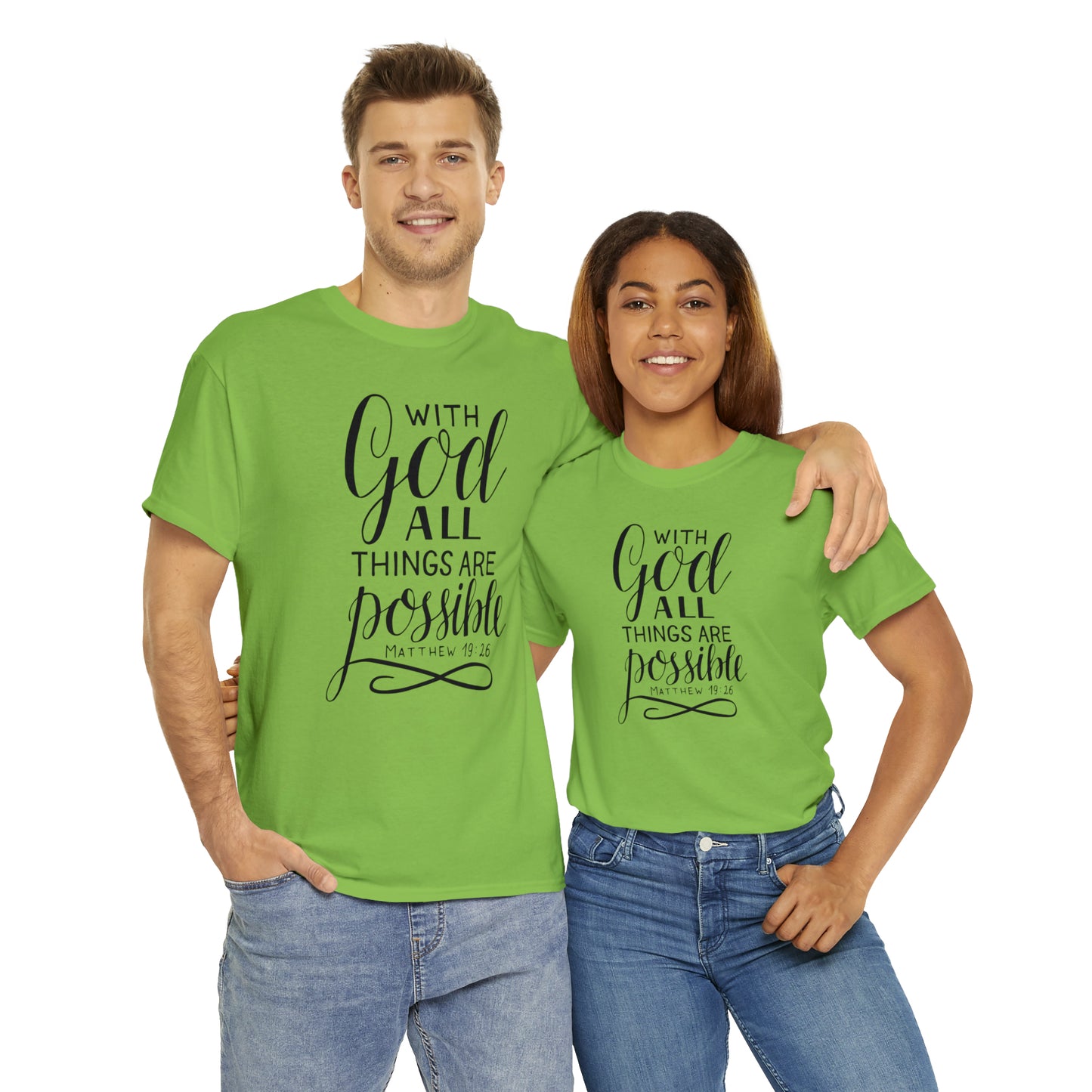 With God All Things Are Possible  Unisex Tee