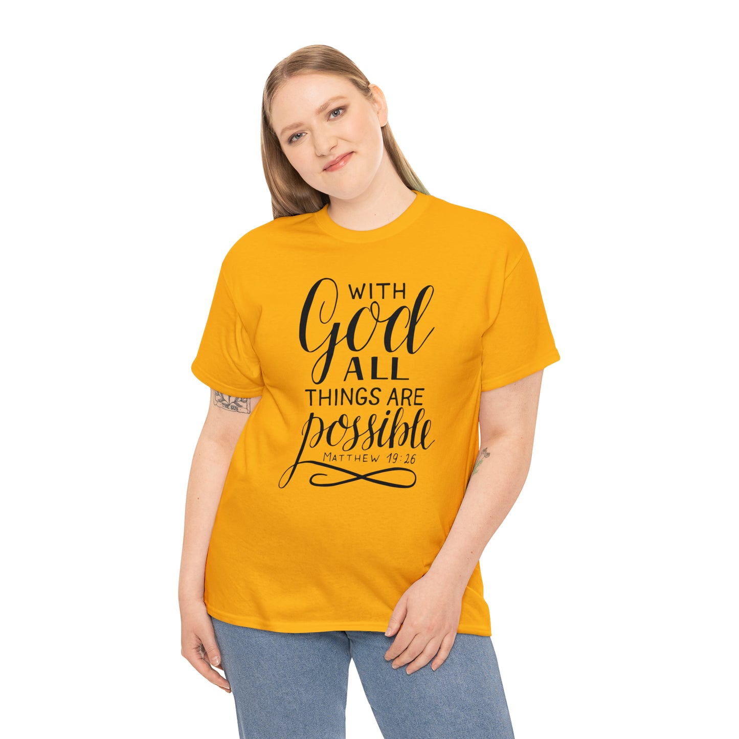 With God All Things Are Possible  Unisex Tee