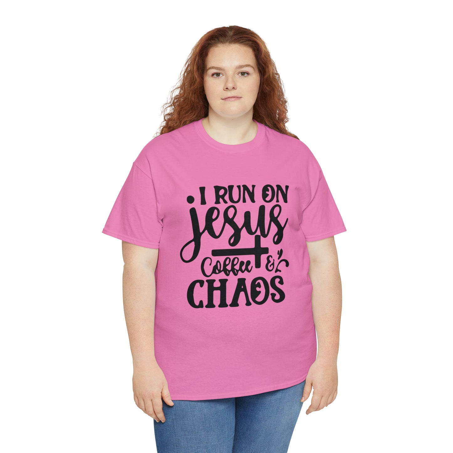 I Run On Jesus Coffee Chaos  Unisex Tee
